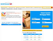 Tablet Screenshot of mortgage101.com